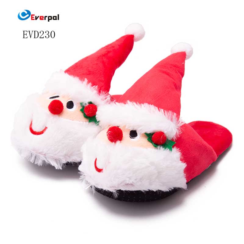 Sandal Natal Hangat Musim Dingin Santa Claus